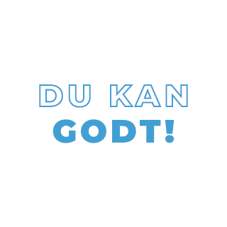 Klistermærke - Du kan godt!
